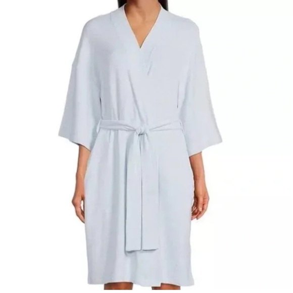 UGG NEW Monrose Robe Sky Heather Light Blue Womens XS Bathrobe - Picture 2 of 6